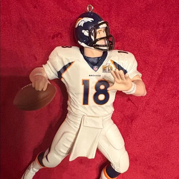 NIB Peyton Manning Denver Broncos Super Bowl 50 Commemorative Ornament 2016 - Picture 7 of 15